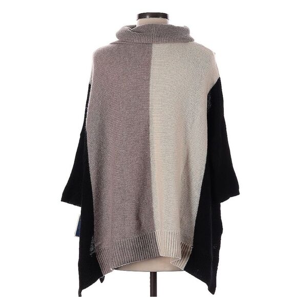NEW 360 Cashmere Zorana Earthy Color block Oversized Sweater Med - Picture 4 of 10